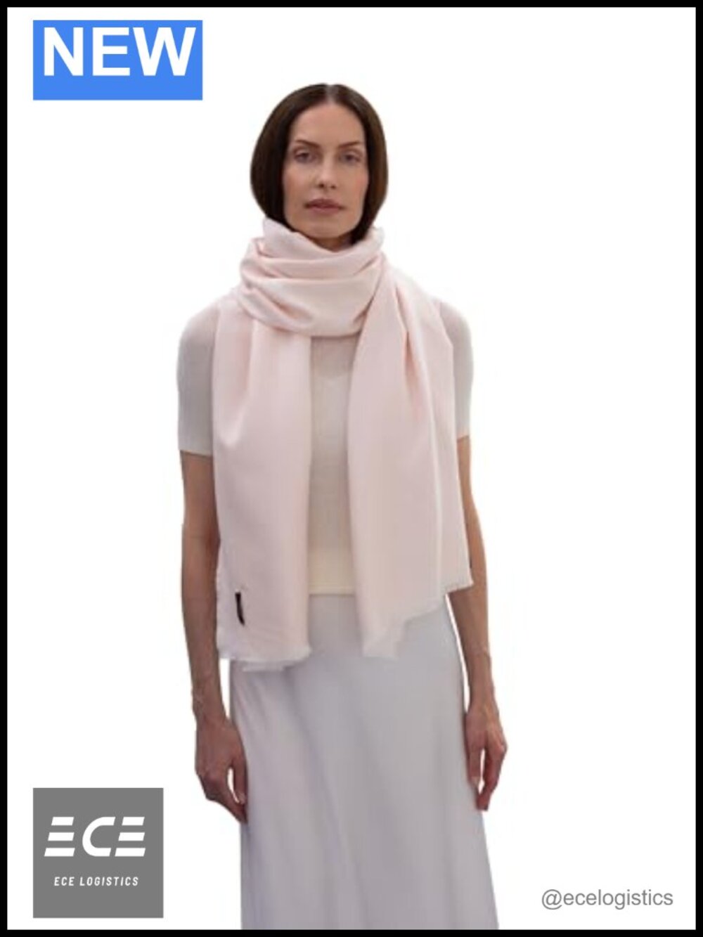 70% Cashmere 30% Silk Scarf Shawl Wrap Stole Italian Yarn Lightweight